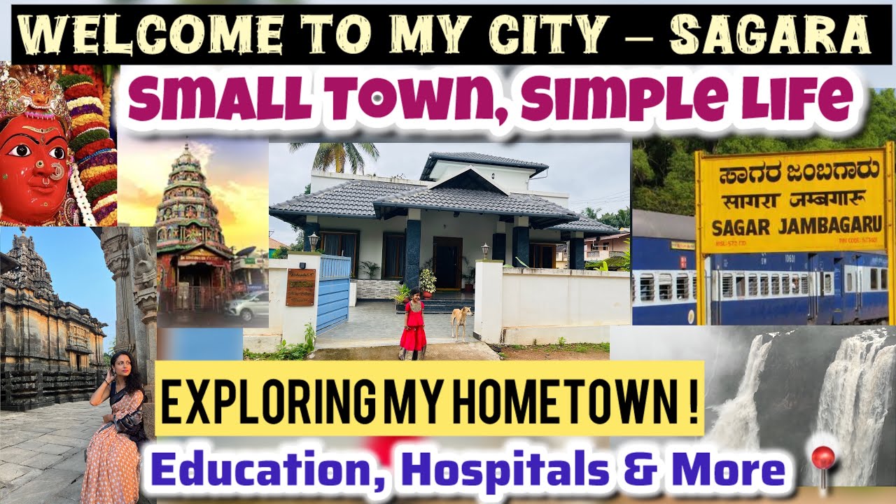 Finally Revealing Where Eesha Home Is! Exploring My Hometown – Sagara, Karnataka| Full City Tour | 