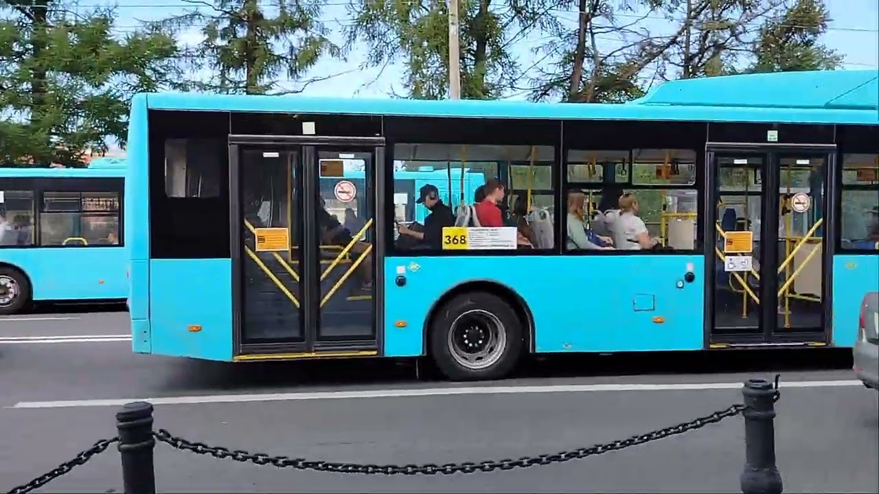 29 июля 2024 г. Автобус 368 маршрут Волгабас 5270.G4 6549 Колпино Бульвар Свободы