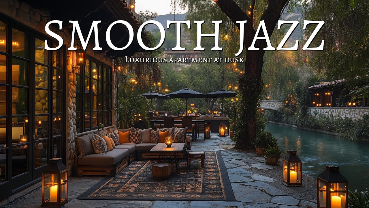 Riverside Sunset Jazz Lounge 🎵 | Cozy Vibes & Relaxing Music for a Calm Evening