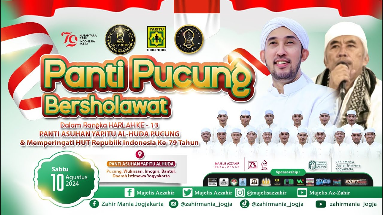 PANTI PUCUNG BERSHOLAWAT DALAM RANGKA HARLAH KE-13 PANTI ASUHAN YAPITU AL-HUDA PUCUNG