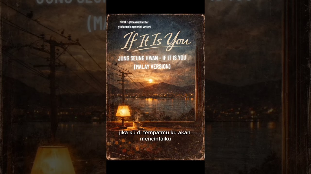 JUNG SEUNG HWAN - IF IT IS YOU (MALAY VERSION)