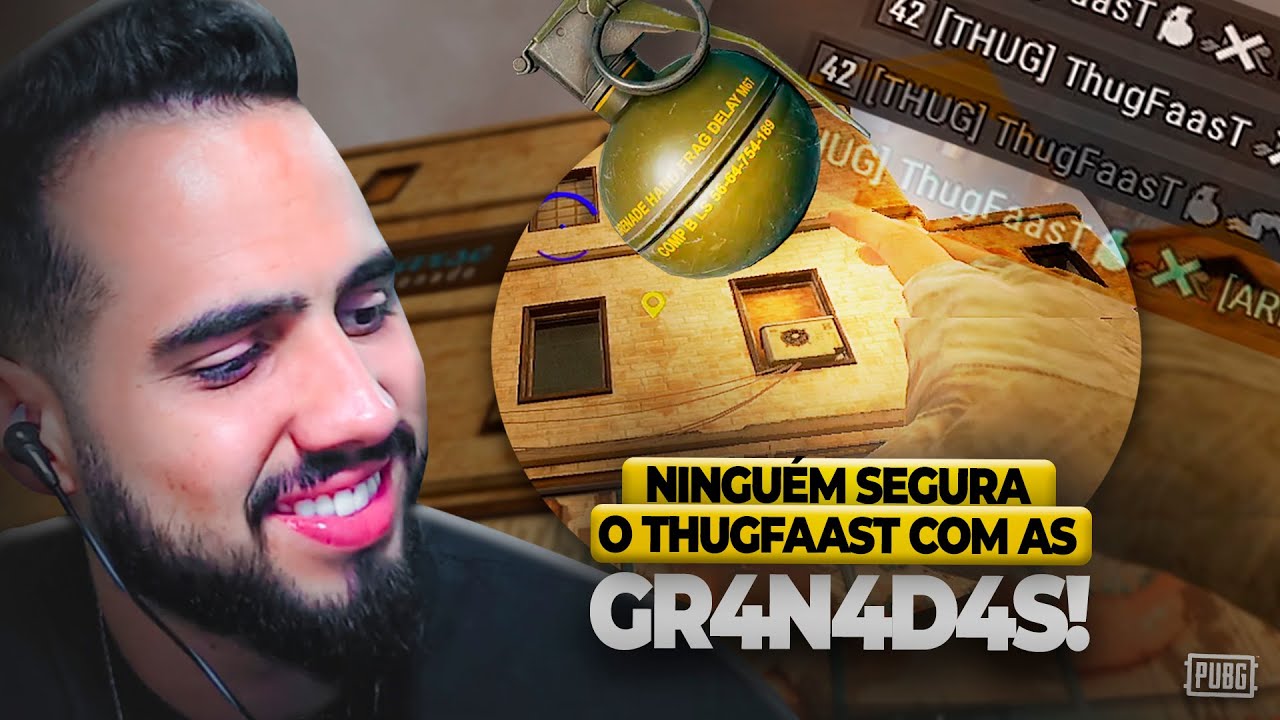 NINGUÉM SEGURA O THUGFAAST COM AS GR4N4D4S NO PUBG 🔥
