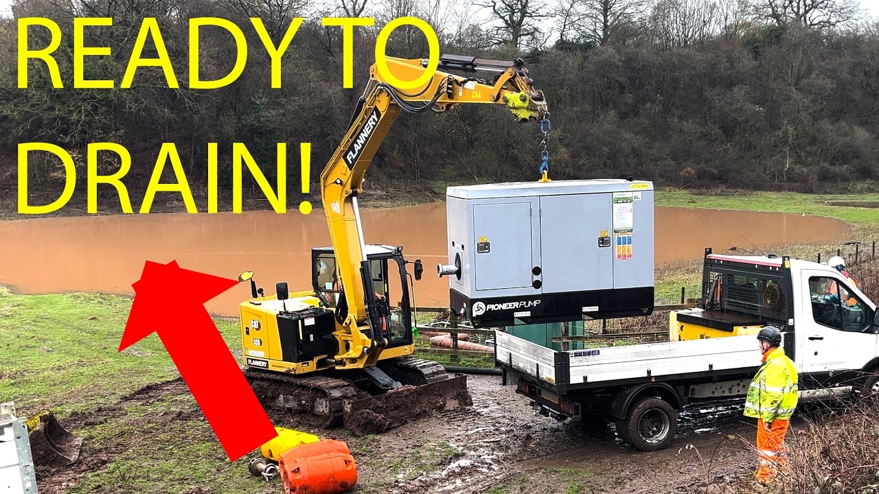 Whitchurch Canal Breach Update, Pumps Brought In For The Flood! With Commentary (13thFeb)
