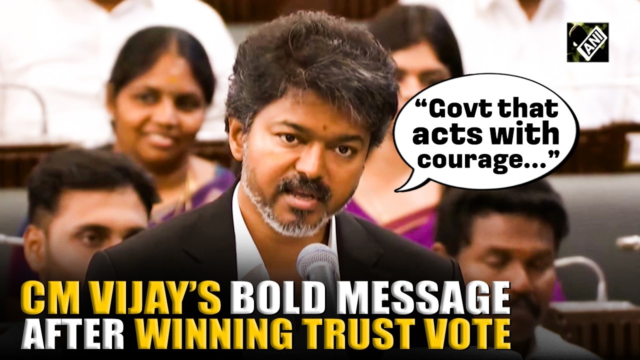 Tamil Nadu Chief Minister C Joseph Vijay&rsquo;s &lsquo;Bold Message&rsquo; after winning trust vote in assembly