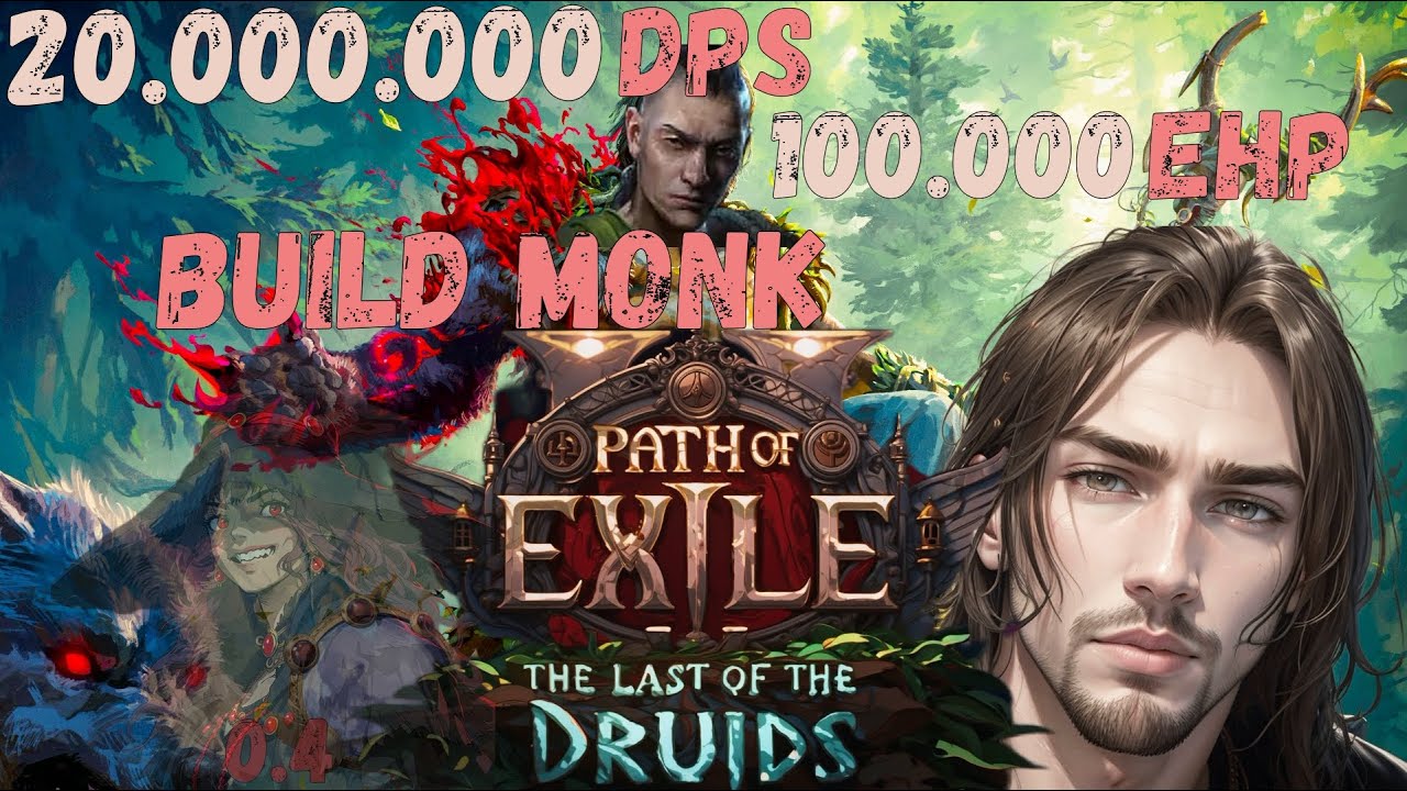 Минигайд на билд Монаха 💎 100.000 ehp - 20.000.000 dps - Path of Exile 2