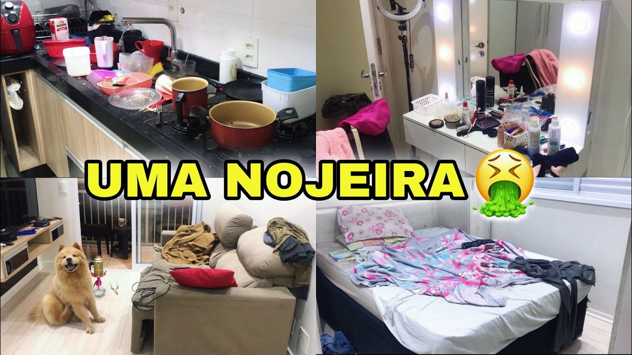 CANSEI !!! 3 DIAS SEM LIMPAR A CASA, FICOU UM NOJO🤮- FAXINA COMPLETA PESADA 🥵