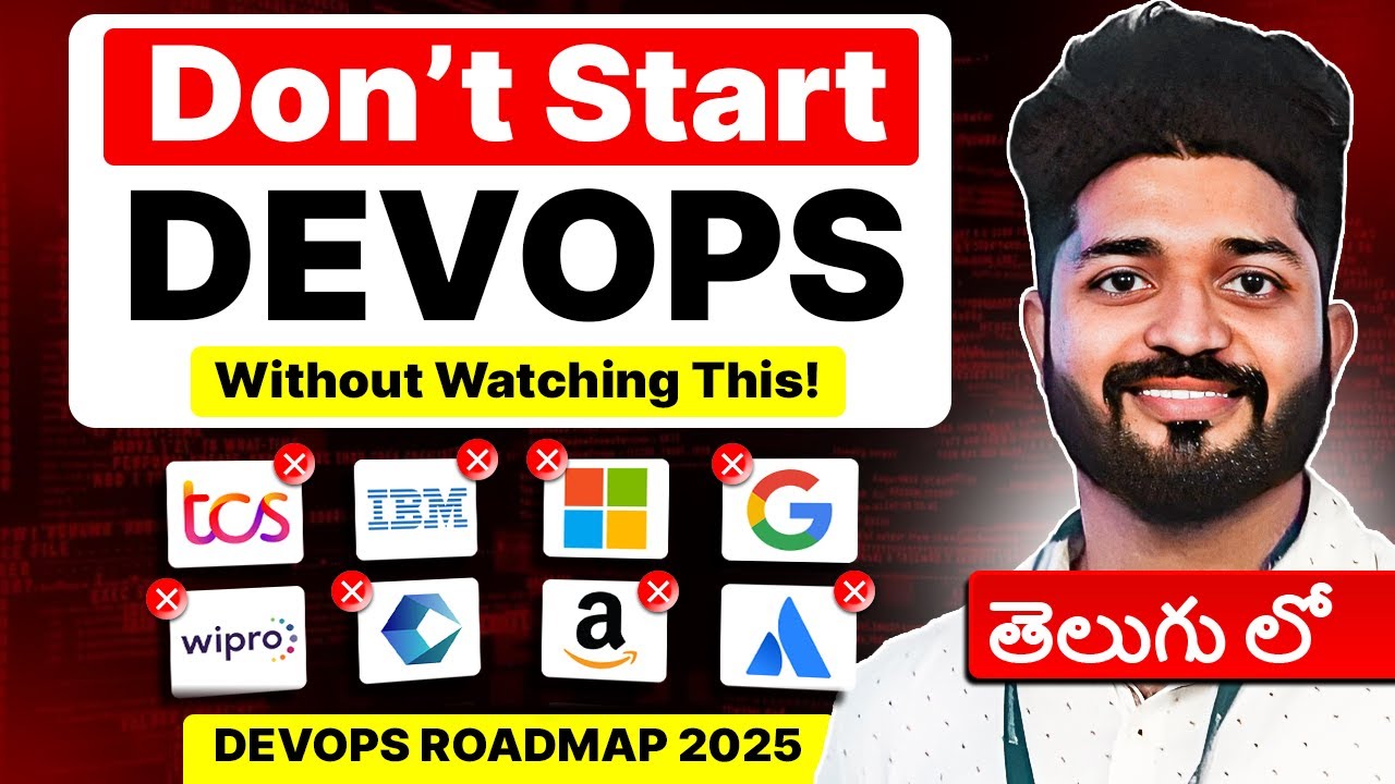 The Truth About DevOps RoadMap in 2025 (Must Watch) Crack Your First Job as a DevOps Engineer Telugu
