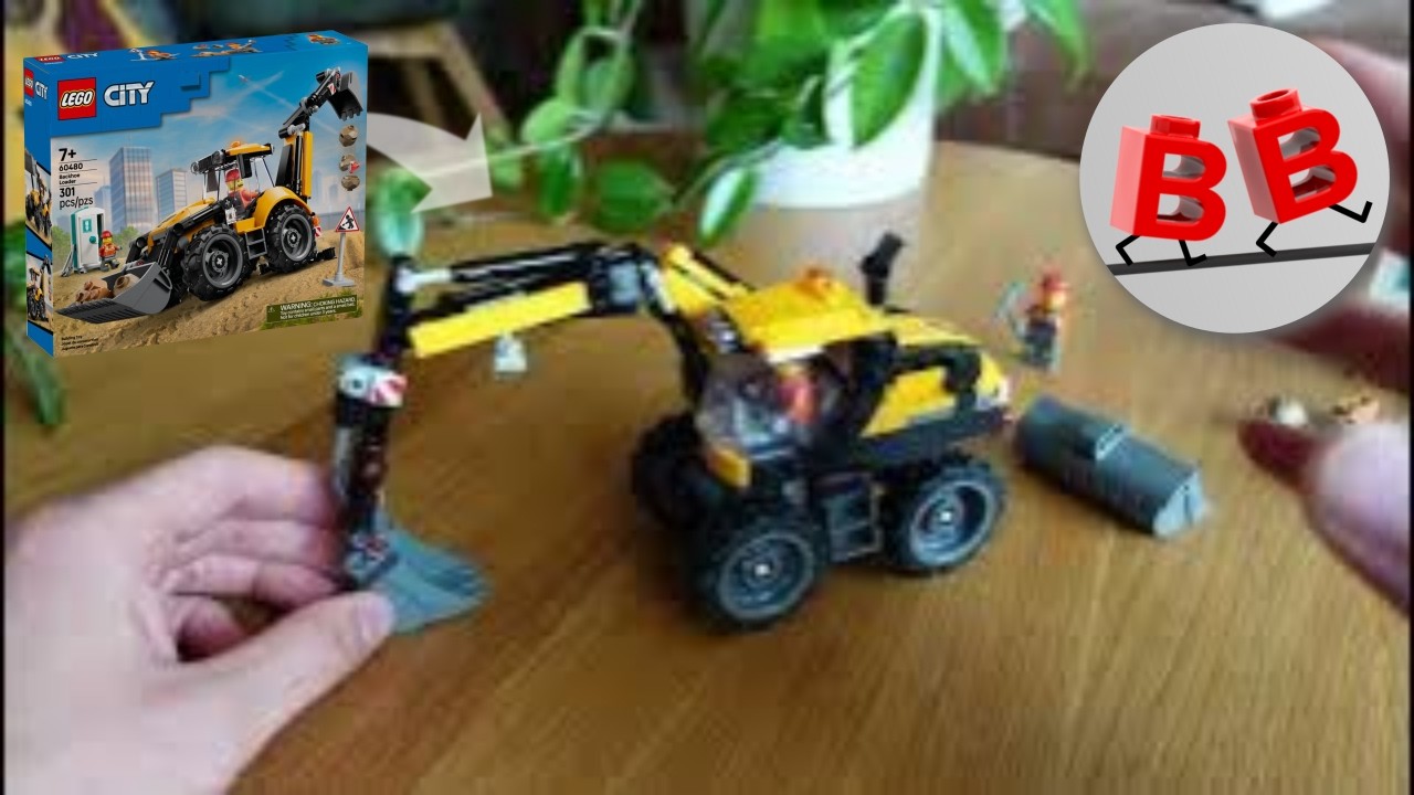 LEGO&reg; 60480 B-Model: Wheeled Excavator with Cool Features