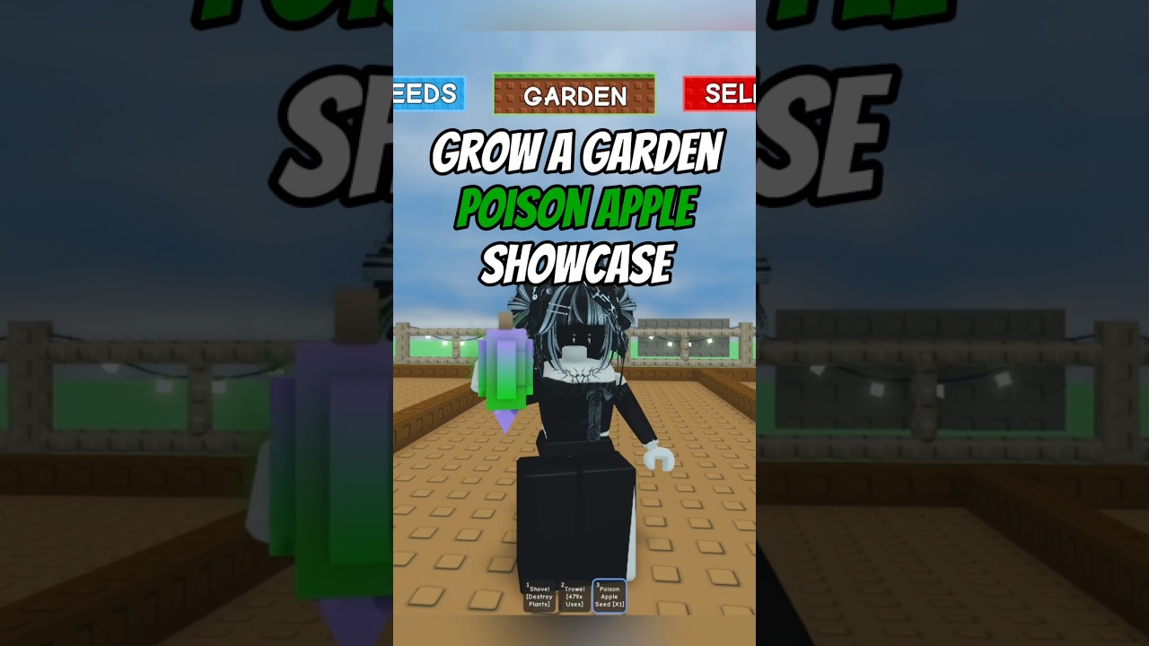 Roblox grow a garden poison apple showcase 