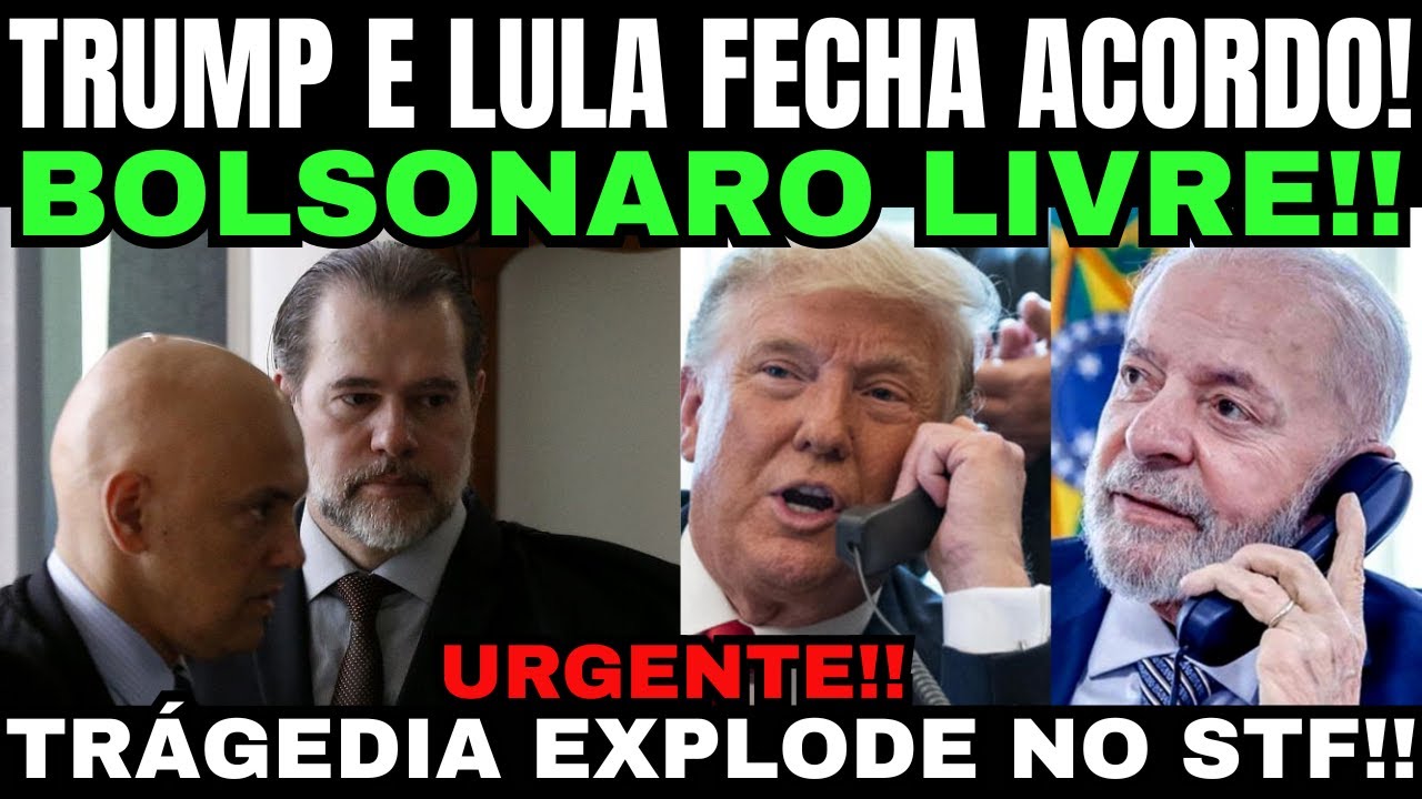 TRUMP E LULA FECHA ACORDO AGORA! RENÚNCIA DE MINISTRO E BOLSONARO EM CASA! REVIRAVOLTA TOTAL!