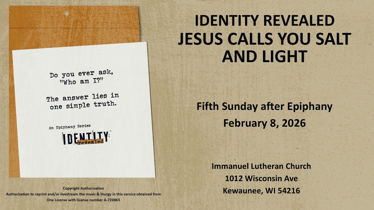 JESUS CALLS YOU SALT AND LIGHT