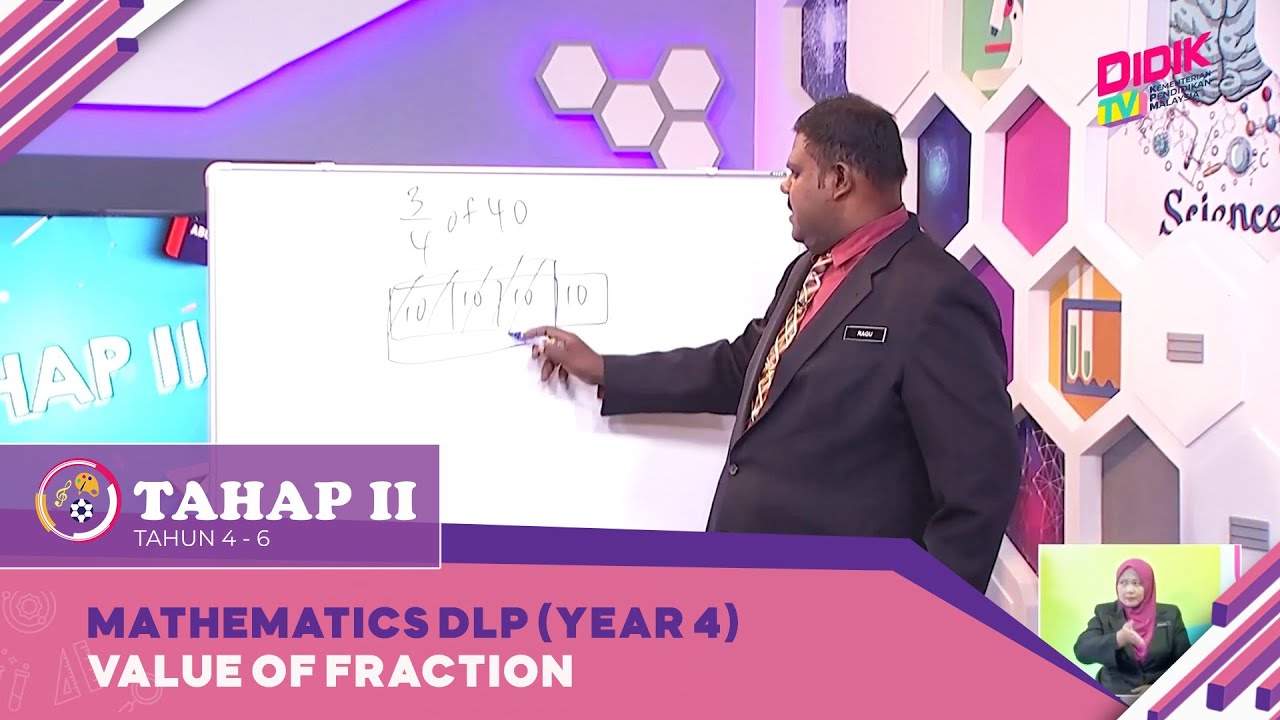 Tahap II (2022) | Mathematics DLP (Year 4): Value of Fraction