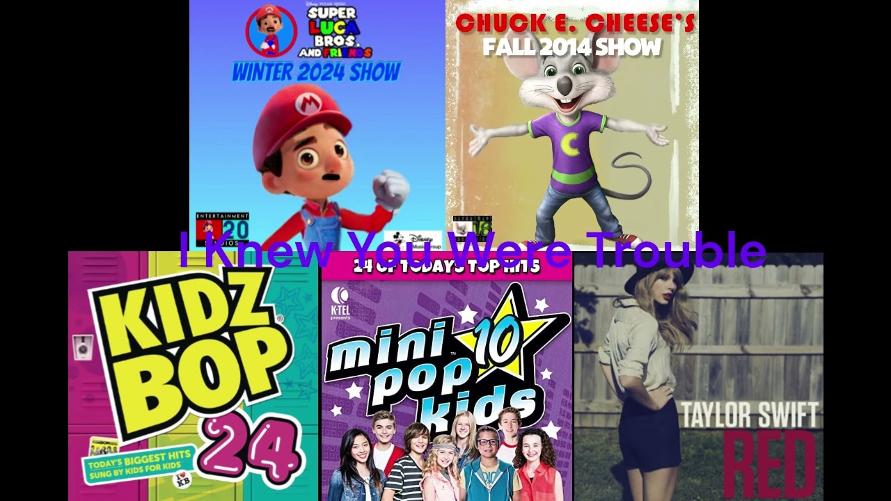 I Knew You Were Trouble Taylor Swift, Kidz Bop, Mini Pop Kids, Chuck E Cheese, & Super Luca Bros.