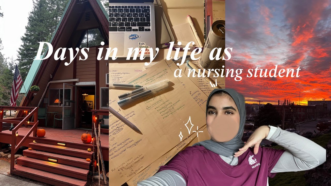 College Dairy 💌 Days in my life as a nursing student | Exams, clinical & Cabin trip ✧