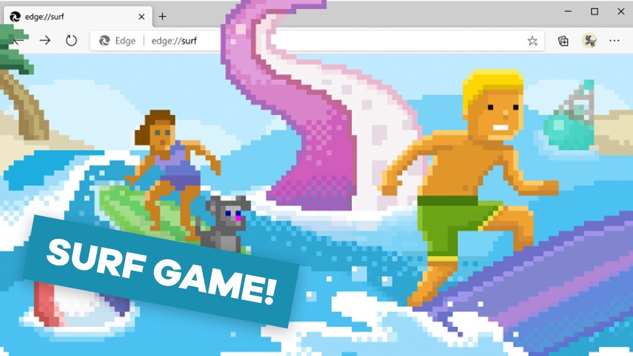 Playing Microsoft Edge's Surf Game