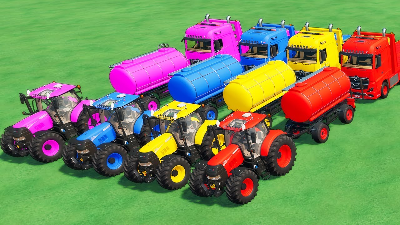 Epic Tractor Showdown! CASE IH vs. MAN: Ultimate Water Tanker Transport Challenge in FS22!