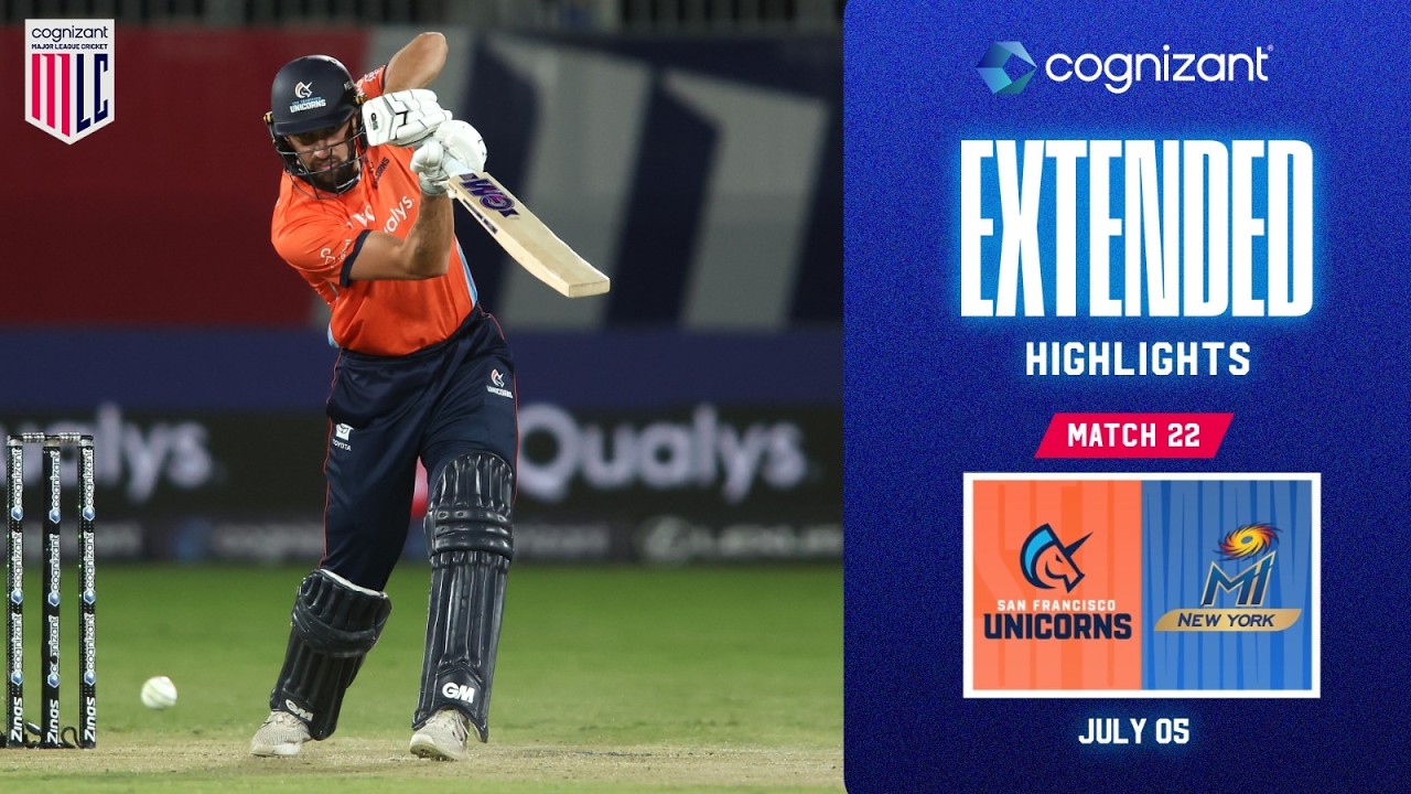 Cognizant Extended Match Highlights | San Francisco Unicorns vs MI New York | Match #22