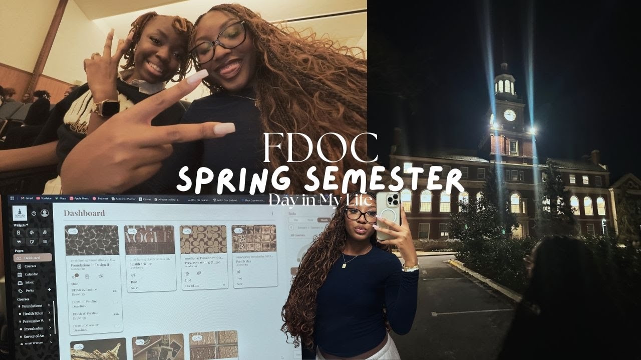 First Day of Classes at College | Spring Semester Vlog