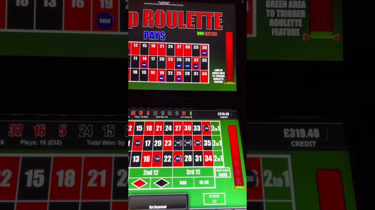 20p roulette fobt &pound;2 max stake &pound;50 table chips