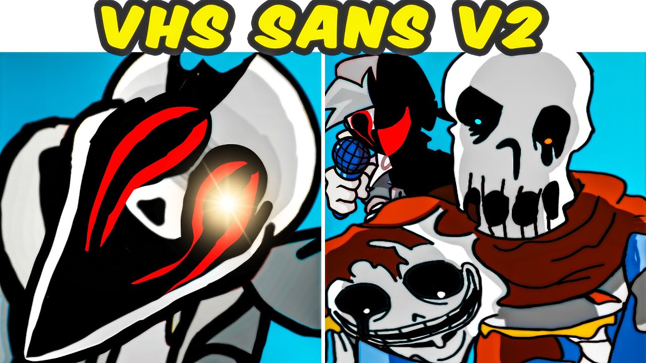 FNF VS VHS Sans Full Week V2 (Undertale) | FNF MOD/SCARY/CREEPYPASTA | Friday Night Funkin