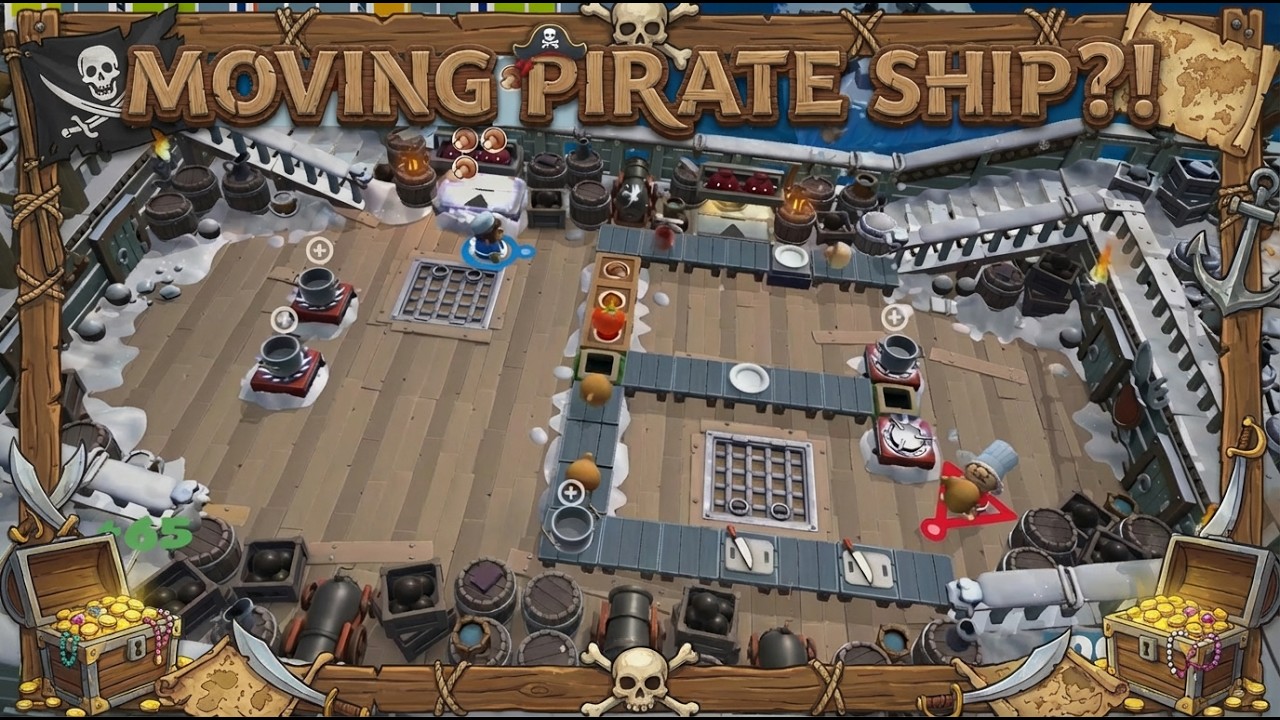 Cooking Soup on a Moving Pirate Ship | Overcooked Co-Op Chaos