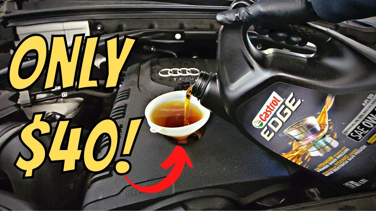 Замена масла в Audi Q5 2.0 всего за 40 долларов! | Сделай сам