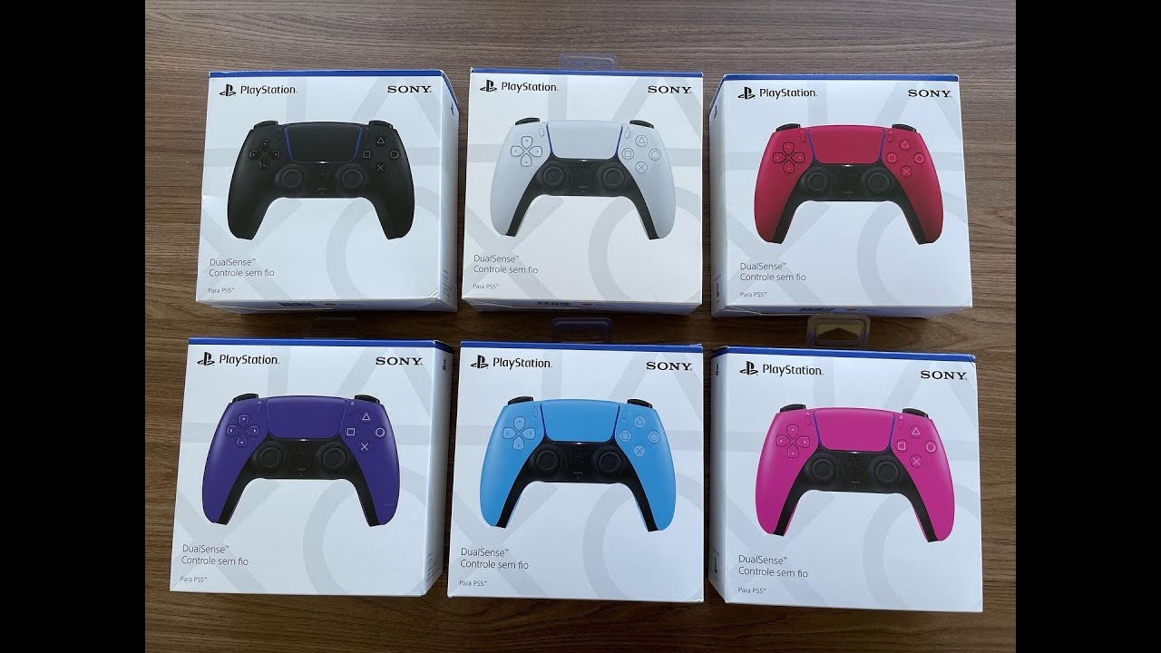 Unboxing controles DualSense PS5 - Coleção Galáxia, todas as cores - Playstation5