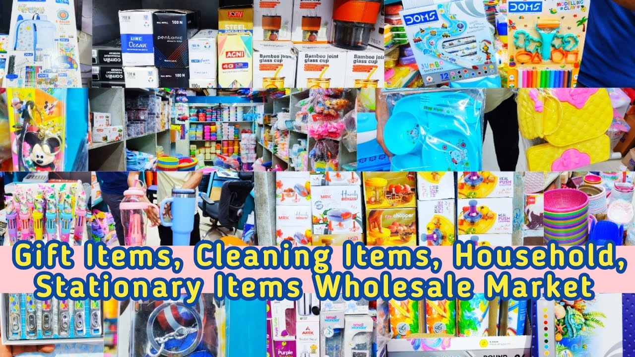 Biggest Cleaning Stationery Household Items Wholesaling market in Kolkata l Gift item Wholesaler l
