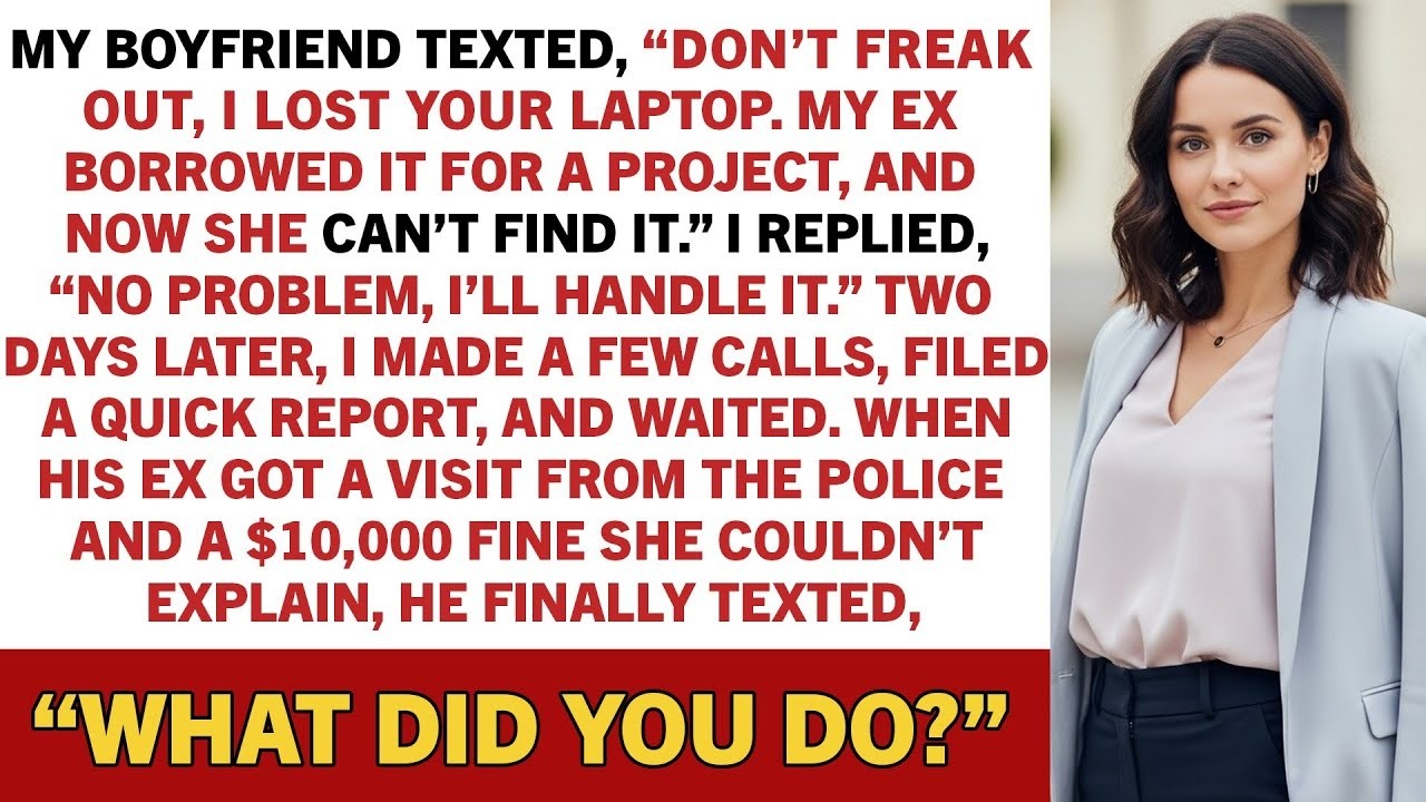My Boyfriend Texted, “Don’t Freak Out, I Lost Your Laptop. My Ex Borrowed It For…” / Reddit Stories