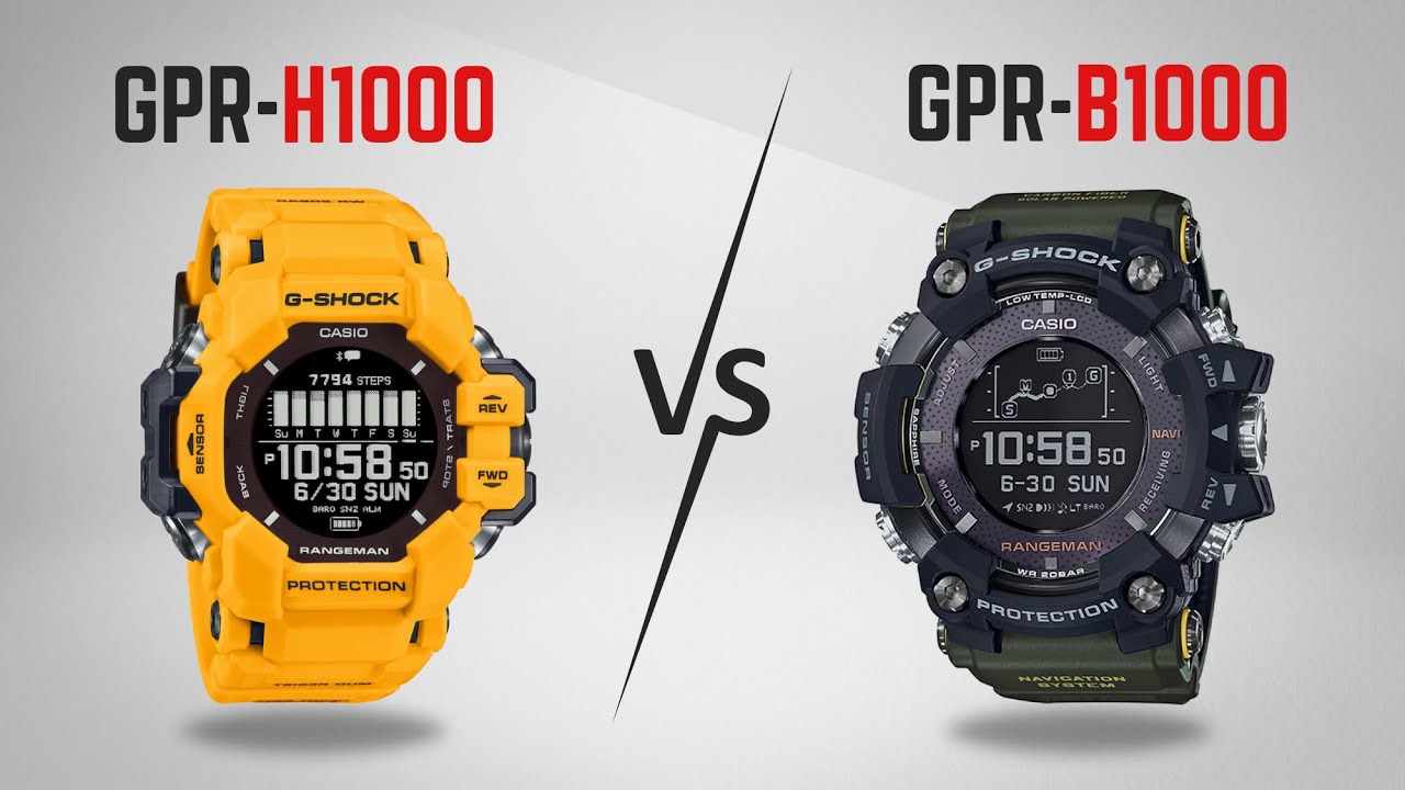 G-Shoch RANGEMAN GPR-H1000 или GPR-B1000 — какой из них лучше купить?