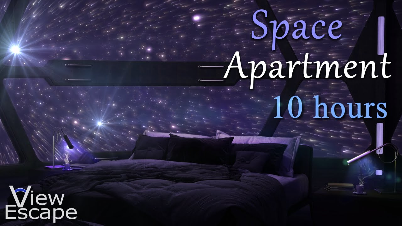 Space Apartment | White and Grey Noise | Relaxing Sounds of Space Flight | 10 HOURS