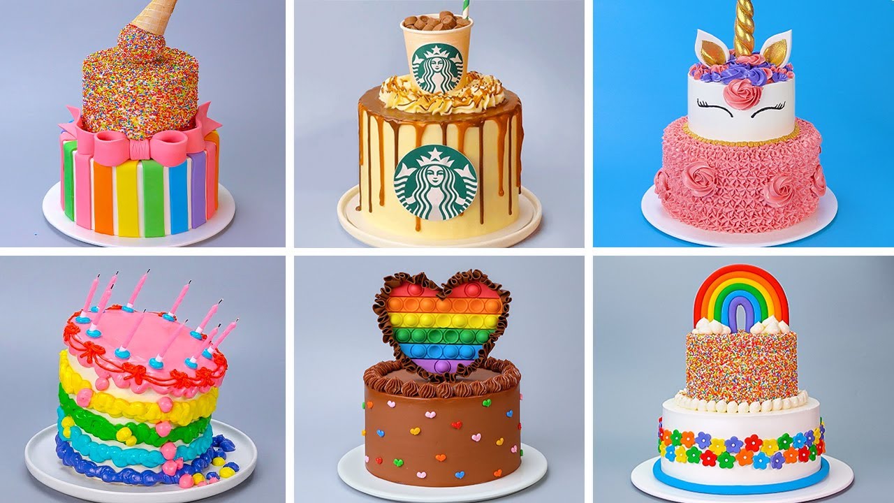 6 Formas Simples De Personalizar Um Bolo De Aniversário | Amazing Cake Decorating Ideas
