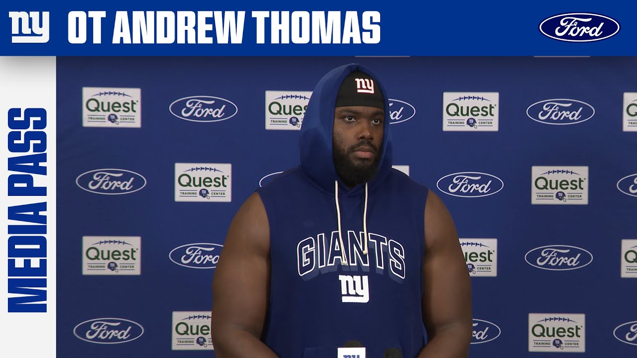 Andrew Thomas: &lsquo;It&rsquo;s been a long time, but I&rsquo;m grateful to be back&rsquo; | New York Giants