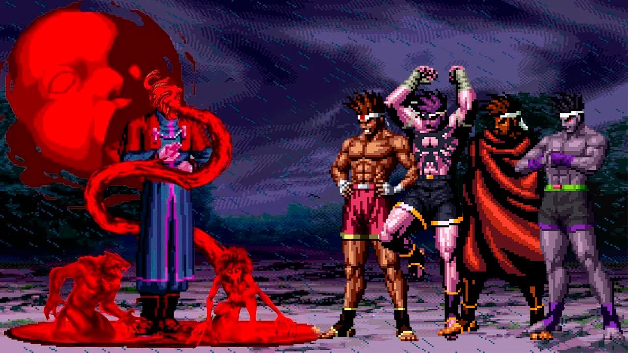 [KOF Mugen] Corpse Goenitz vs Joe Higashi Team