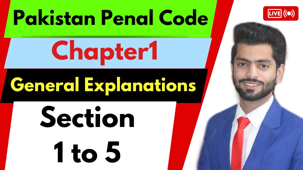 Introduction of Pakistan Penal Code Section 1 to 5 | Chapter 1 | IPC-PPC section 1 to 5 |
