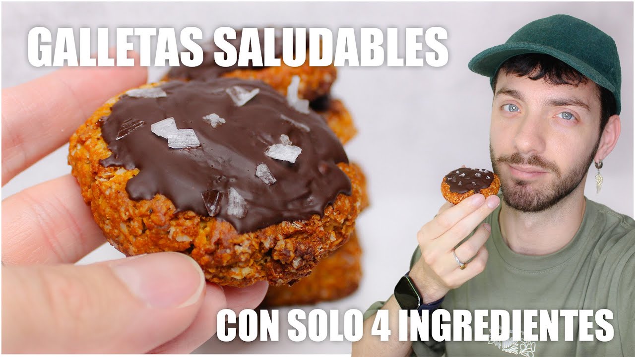 GALLETAS SALUDABLES CON SOLO 4 INGREDIENTES
