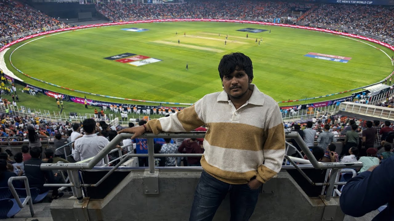 Match jova aavya ! 🥰🏏 | NARENDRAMODI STADIUM 🏟️ | 