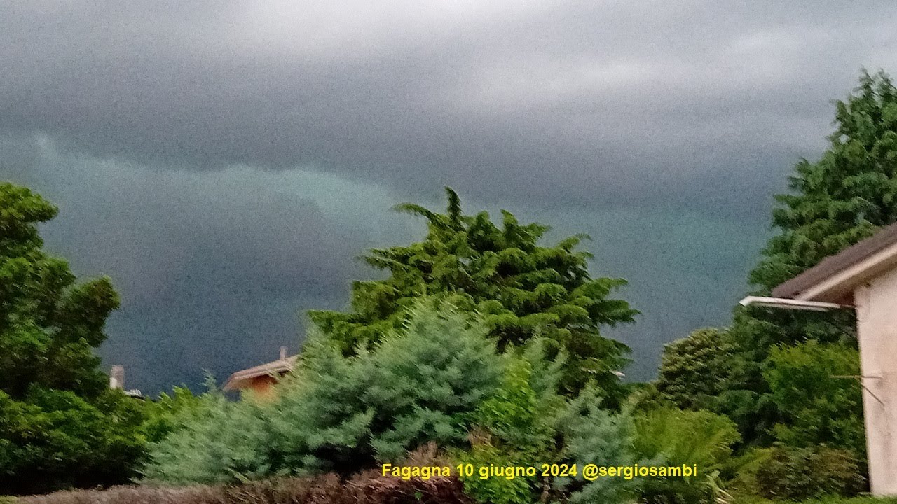 Burrasca su Fagagna 10 giugno 2024