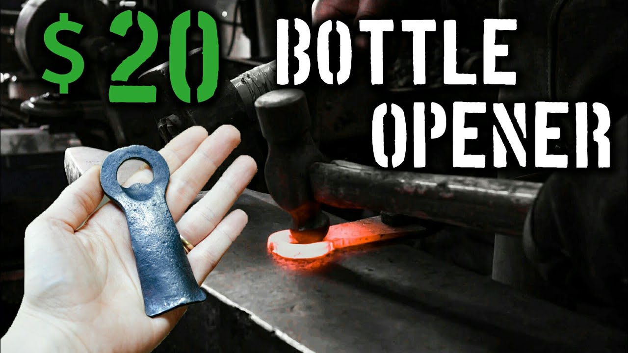 Forging a $20 Bottle Opener [Church Key Bottle Opener Style]