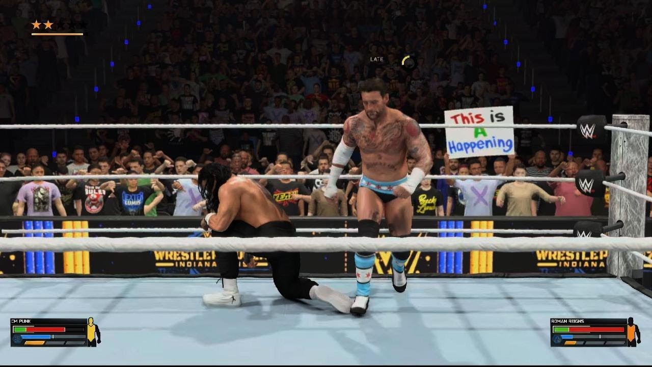 WWE 2K26_CM Punk 🆚 Roman Reigns