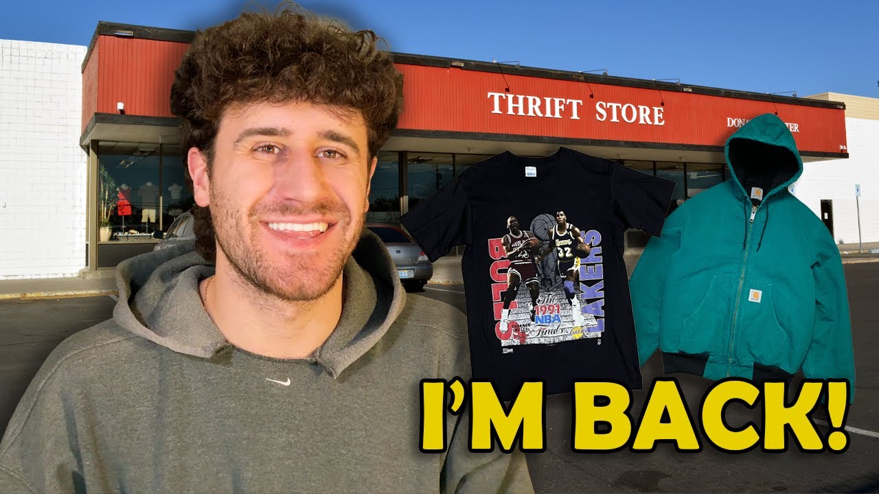 MY RETURN TO YOUTUBE: THRIFTING FOR VINTAGE & BIG NEWS!!