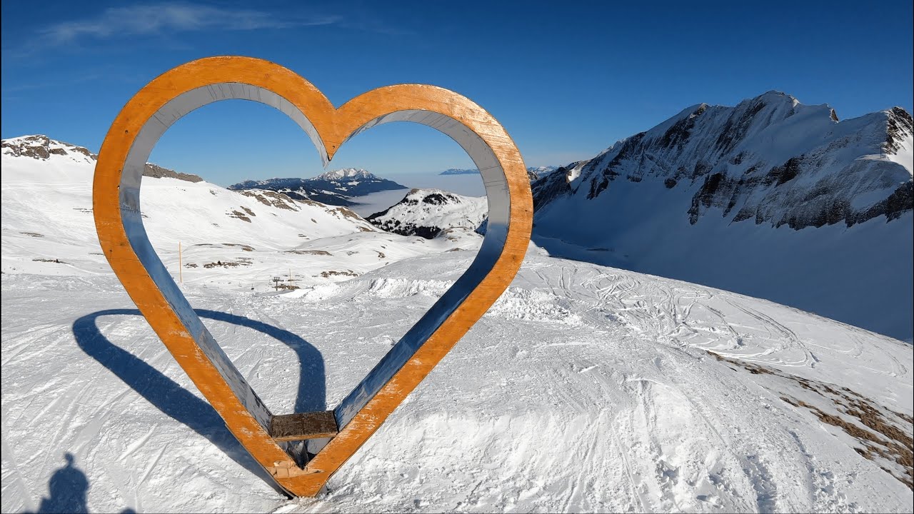 Switzerland 🇨🇭 4K, 60fps - Skiing in Brienzer Rothorn, down to Eisee (Sörenberg)