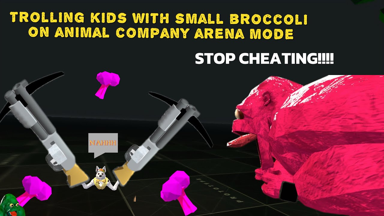 TROLLING KIDS WITH SMALL BROCCOLI IN ANIMAL COMPANY ARENA
