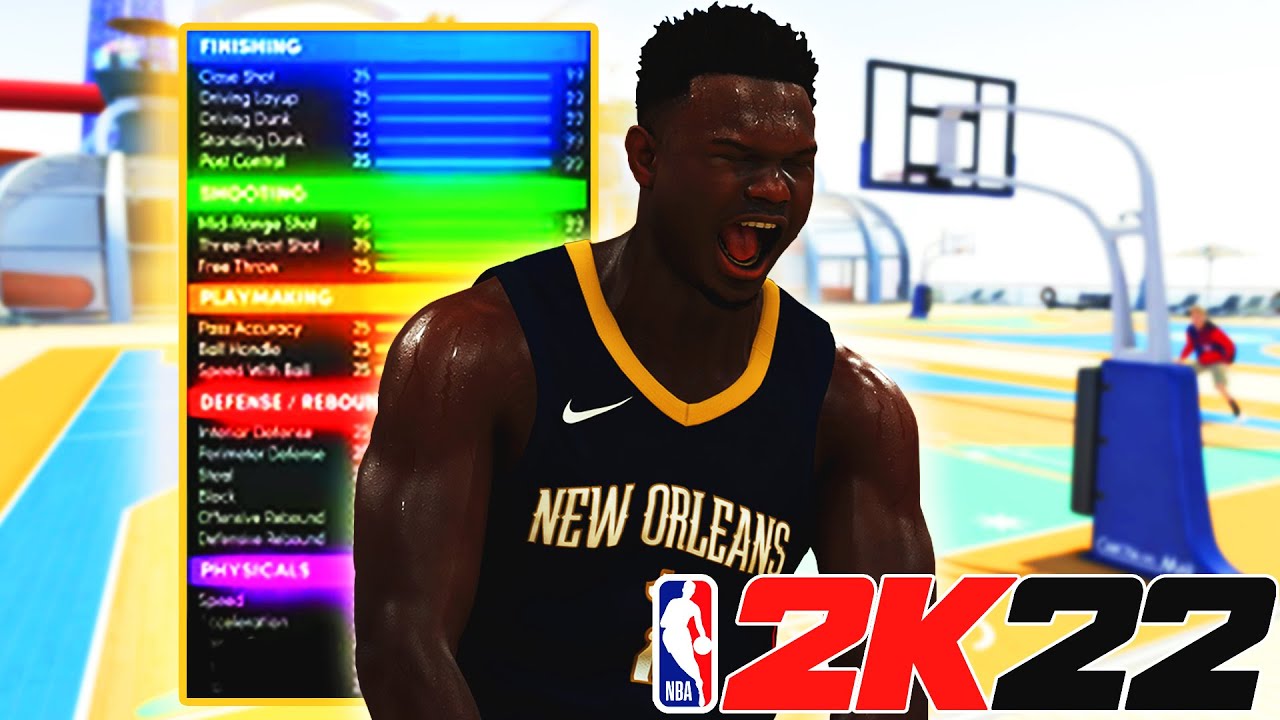 NBA 2K22 *RARE* ZION WILLIAMSON BUILD | DOMINANT BUILD W/ CONTACT DUNKS & CRAZY BLOCKS | 65 BADGES