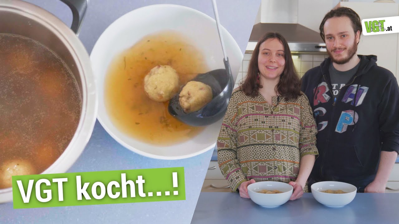 Geniale, vegane Grießknödelsuppe von Johanna und Johannes! // VGT kocht...!