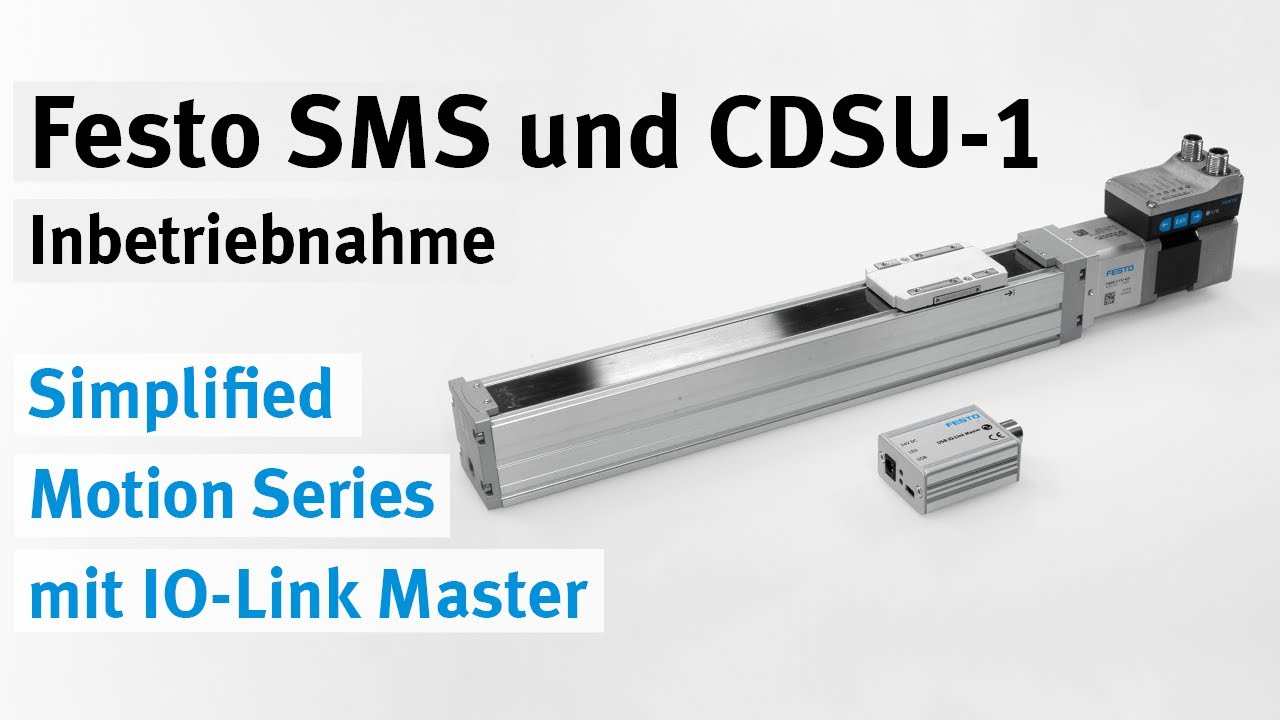 SMS Simplified Motion Series mit CDSU-1: In Betrieb nehmen