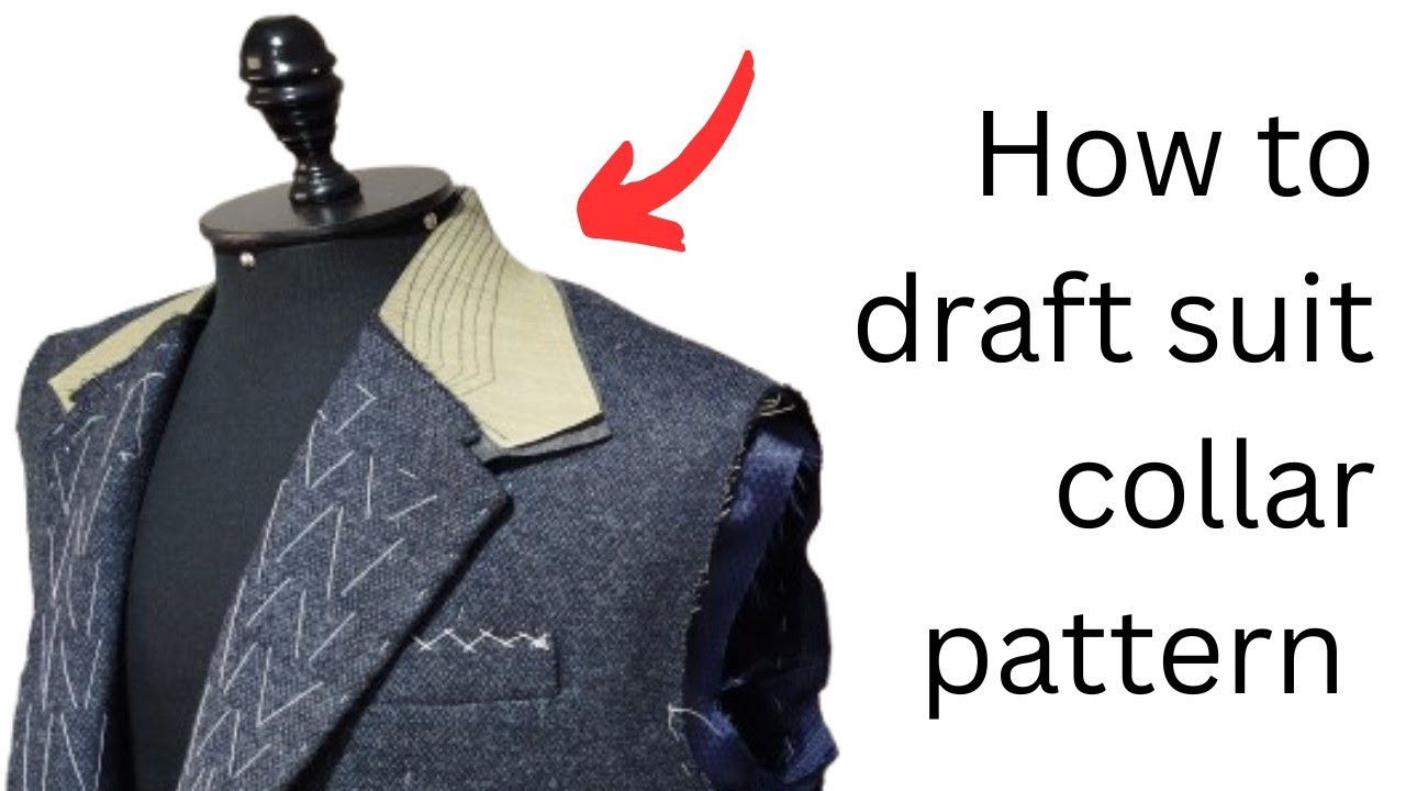 How To Draft A Suit Collar Pattern | Like A Tailor