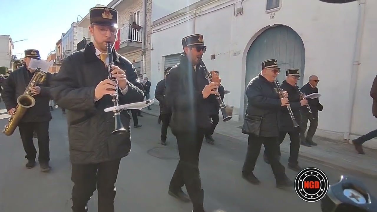 Marcia Andreina Banda di Taranto S Cecilia 4/2/24 Carosino Processione di San Biagio