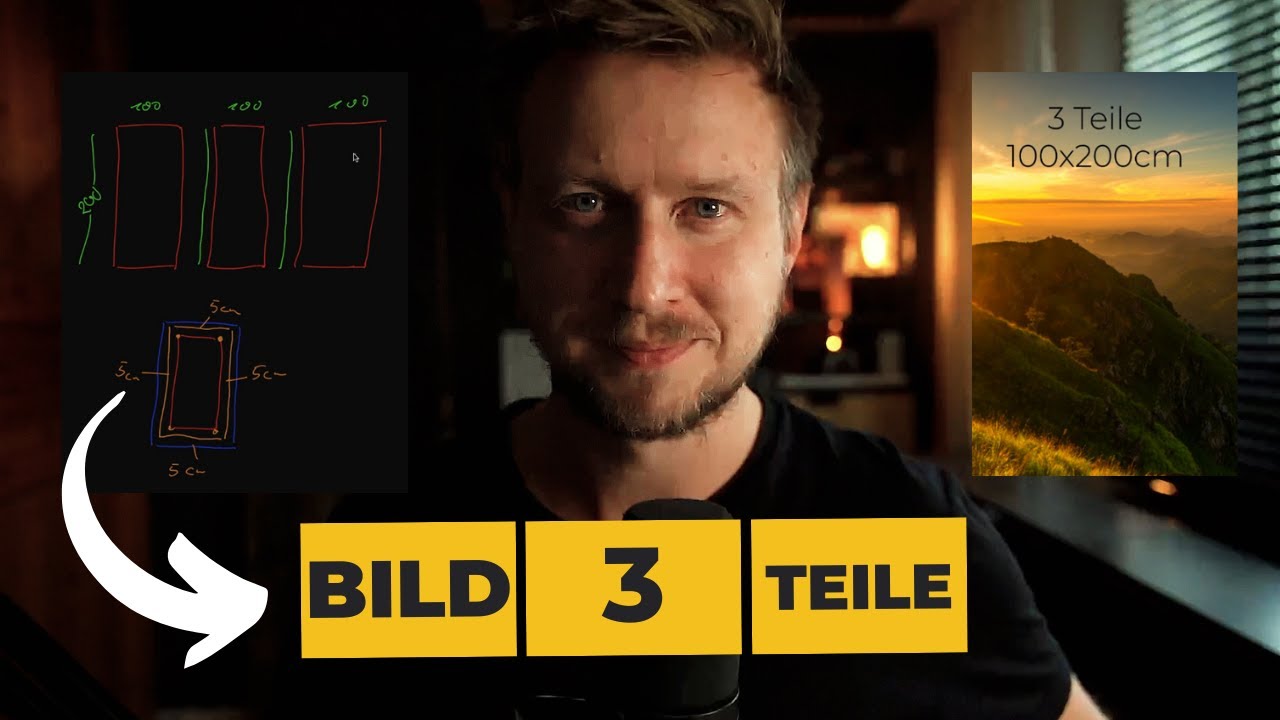 So teilst du dein Bild in 3 Teile #druck #photoshop