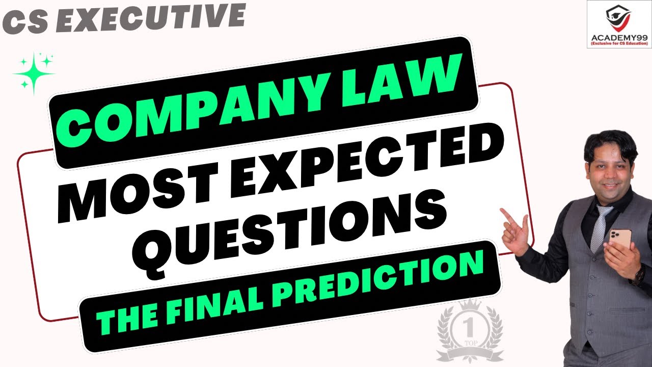 COMPANY LAW MOST EXPECTED QUESTIONS ❤️ JUNE-26 ❤️ DONT SKIP THESE QUESTIONS 🥳 CS EXECUTIVE